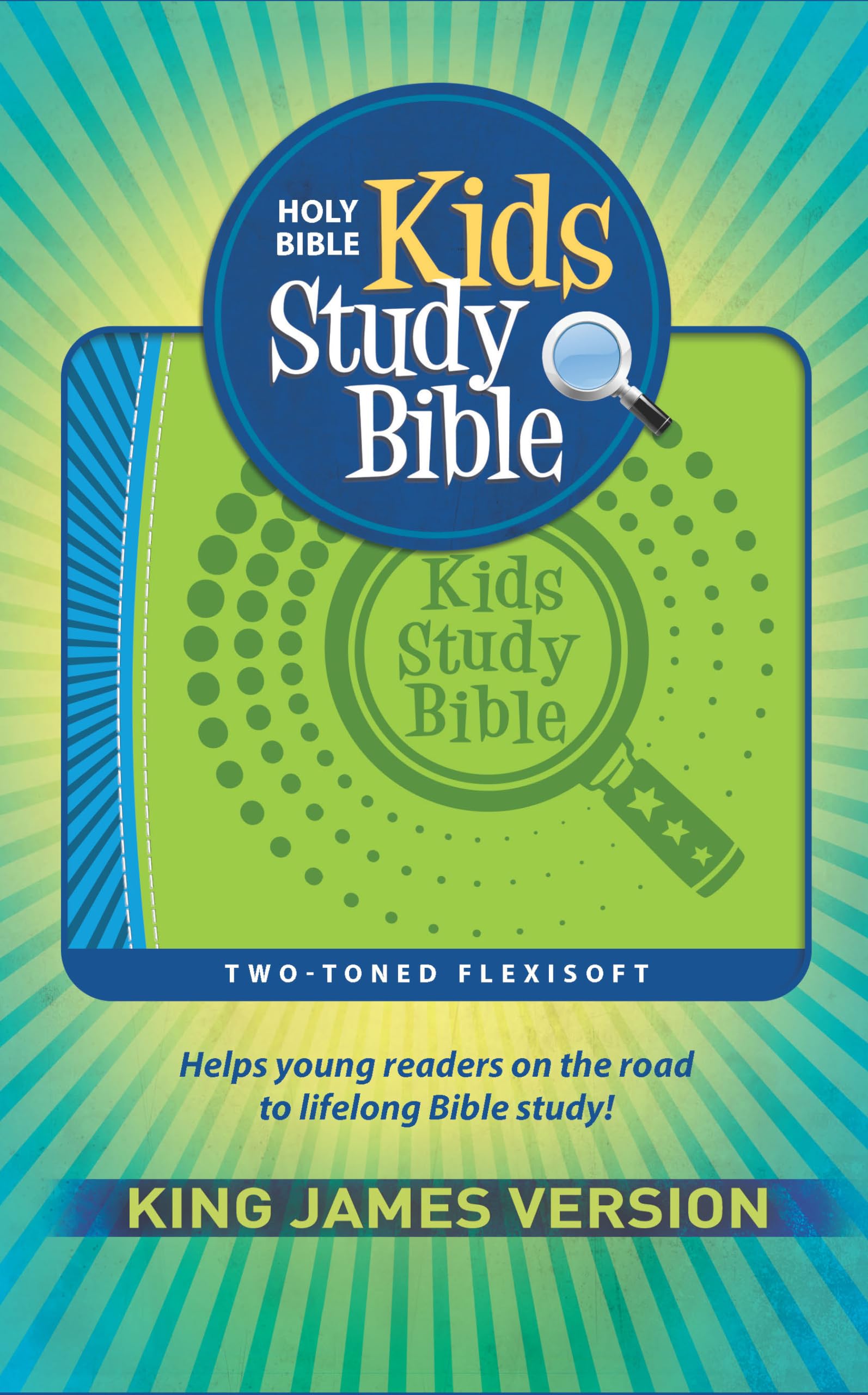 KJV Kids Study Bible Flex Green Blue 9781683072829