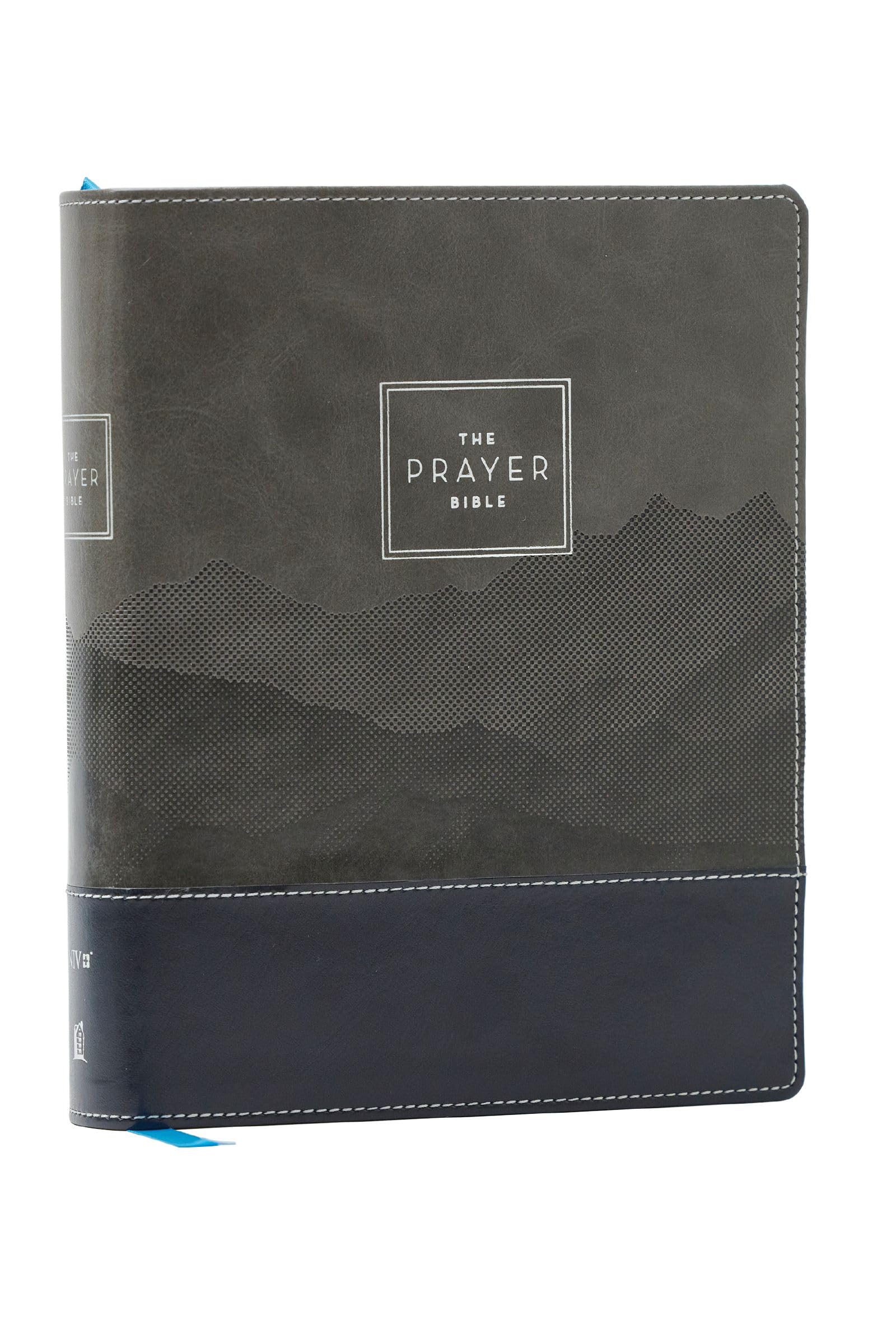 NIV The Prayer Bible: Pray God’s Word Cover to Cover, Black/Gray Leathersoft, Red Letter 9781400345403