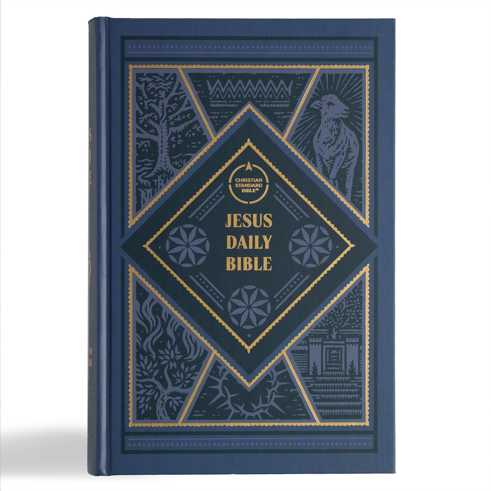 CSB Jesus Daily Bible, Hardcover, Guided 52-Week Reading Plan, Easy-to-Read Bible Serif Type 9781087766157