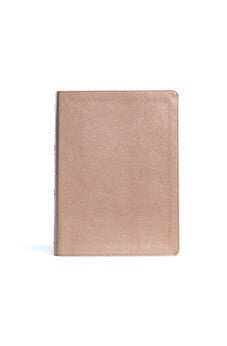 CSB Study Bible, Rose Gold LeatherTouch, Red Letter, Study Notes and Commentary, Illustrations, Articles, Word Studies, Outlines, Timelines, Easy-to-Read Bible Serif Type