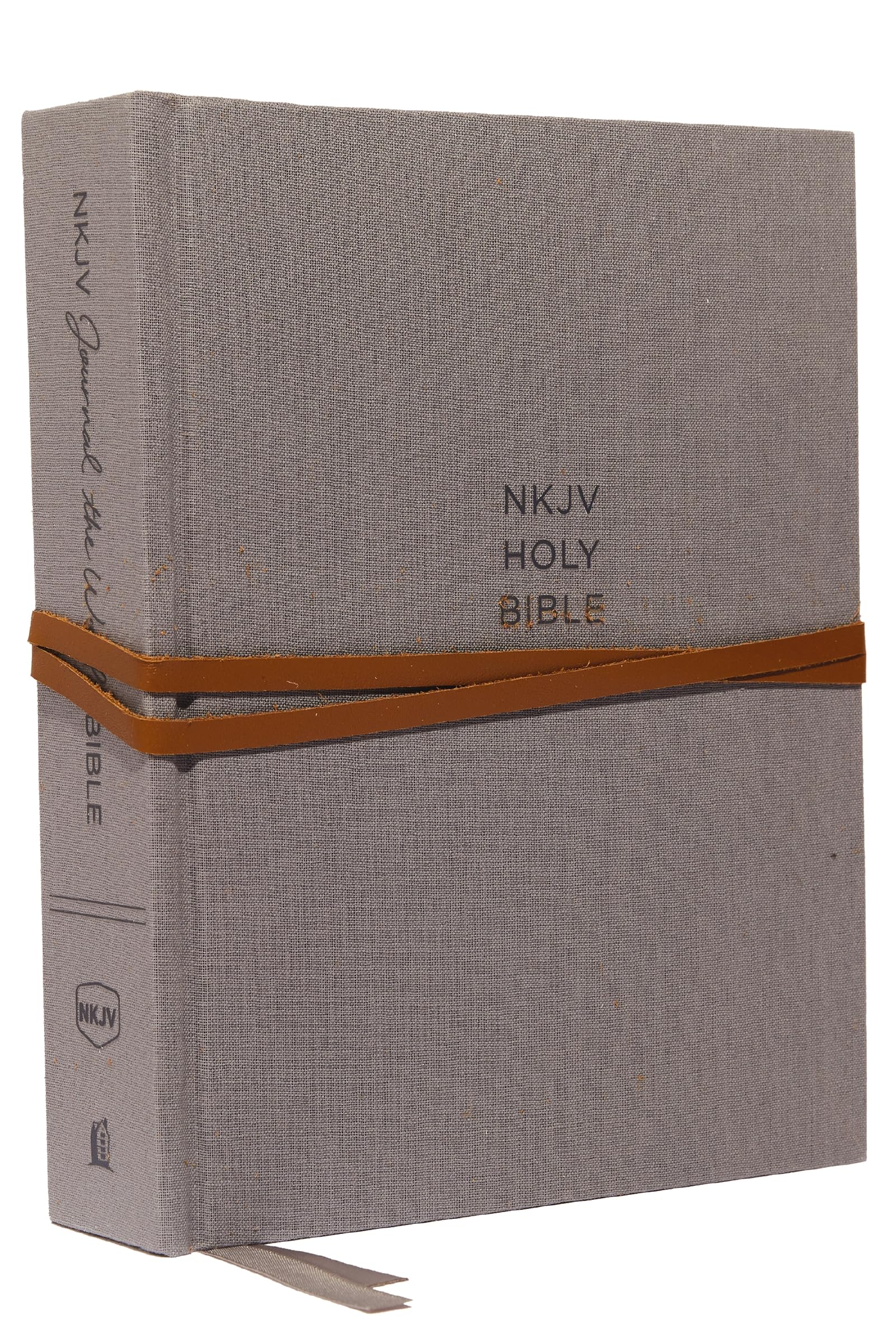 NKJV Journal the Word Bible Cloth over Board Gray Red Letter Edition Comfort Print 9780785218395
