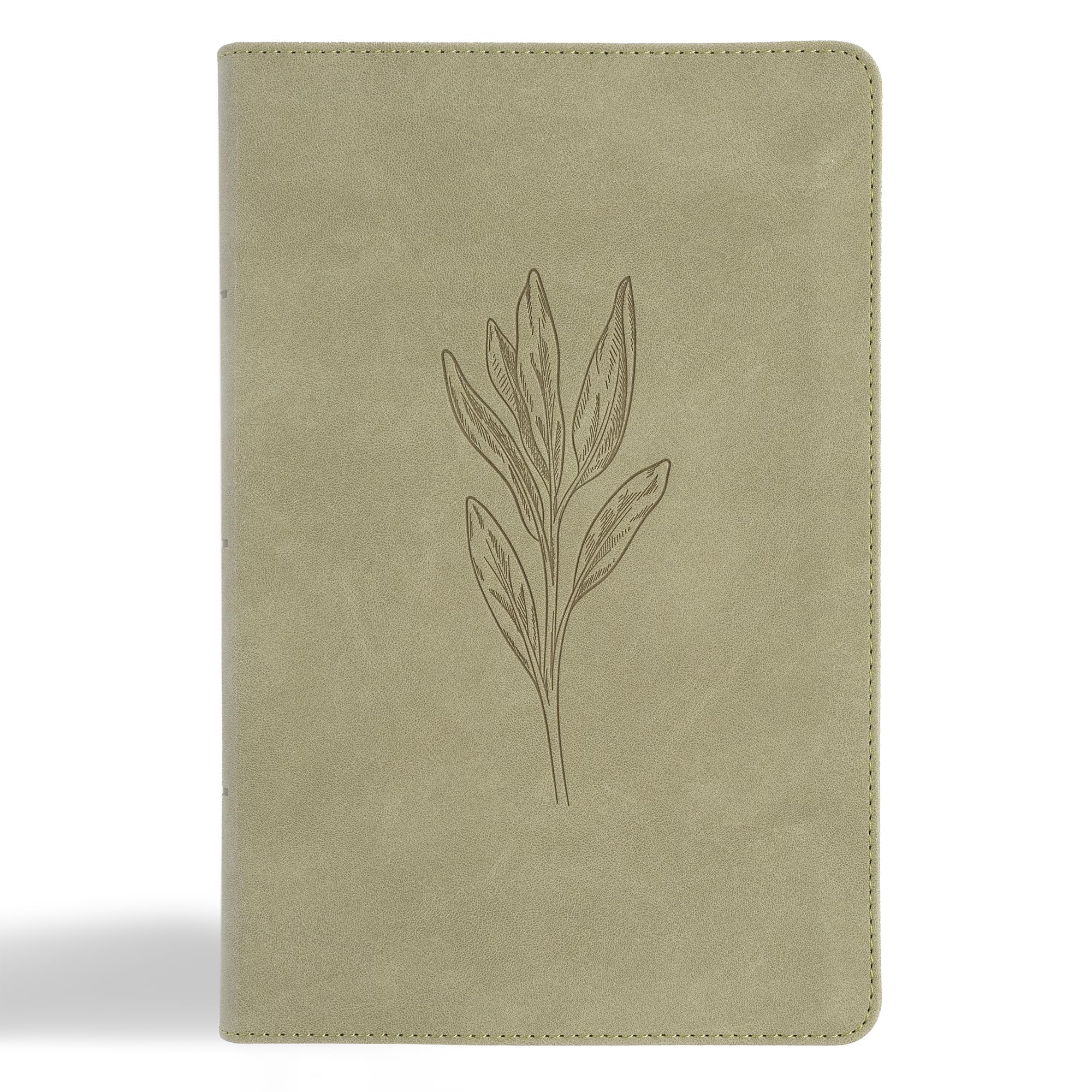 CSB Large Print Personal Size Reference Bible, Digital Study Edition, Sage Suedesoft LeatherTouch, Indexed, Red Letter, Easy-to-Read Bible Serif Type