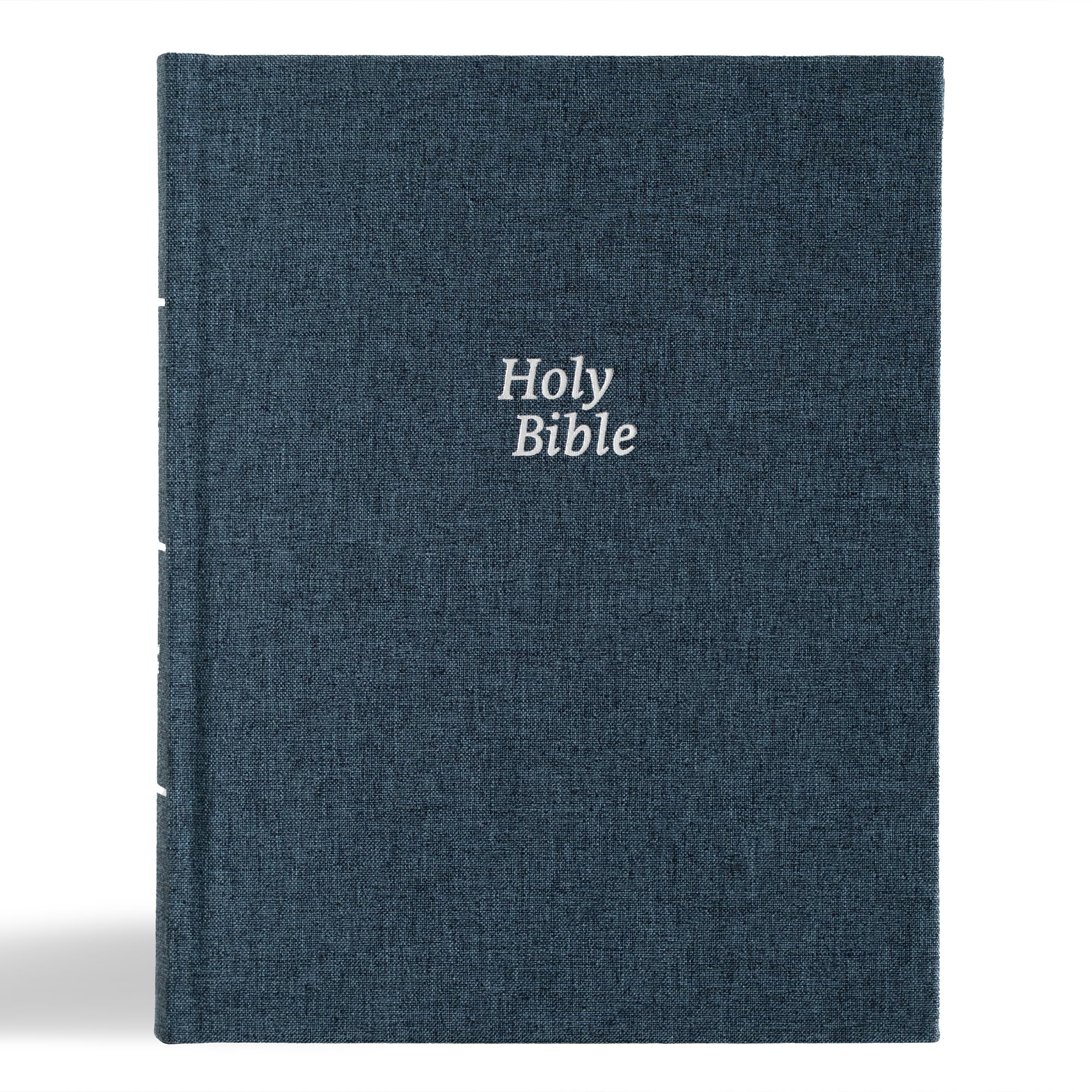 CSB Notetaking Bible, Revive Our Hearts Edition, Denim Cloth Over Board, Black Letter, Wide Margins, Journaling Space, Single-Column, Reading Plan, Prayer Prompts, Easy-to-Read Bible Serif Type 9798384523598