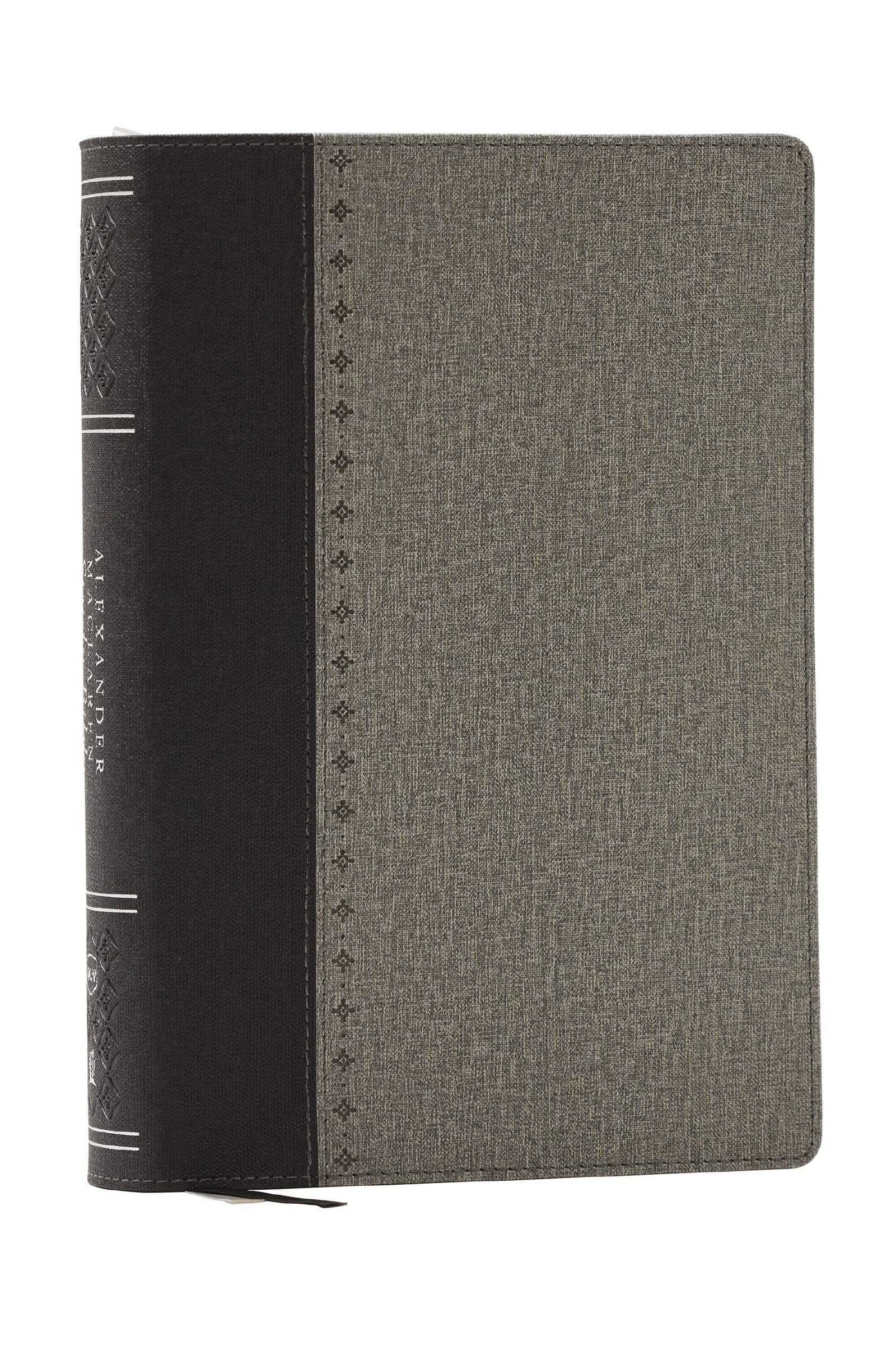 NKJV Alexander Maclaren Study Bible, Black/Gray Leathersoft, Comfort Print, Thumb Indexed 9781400335978