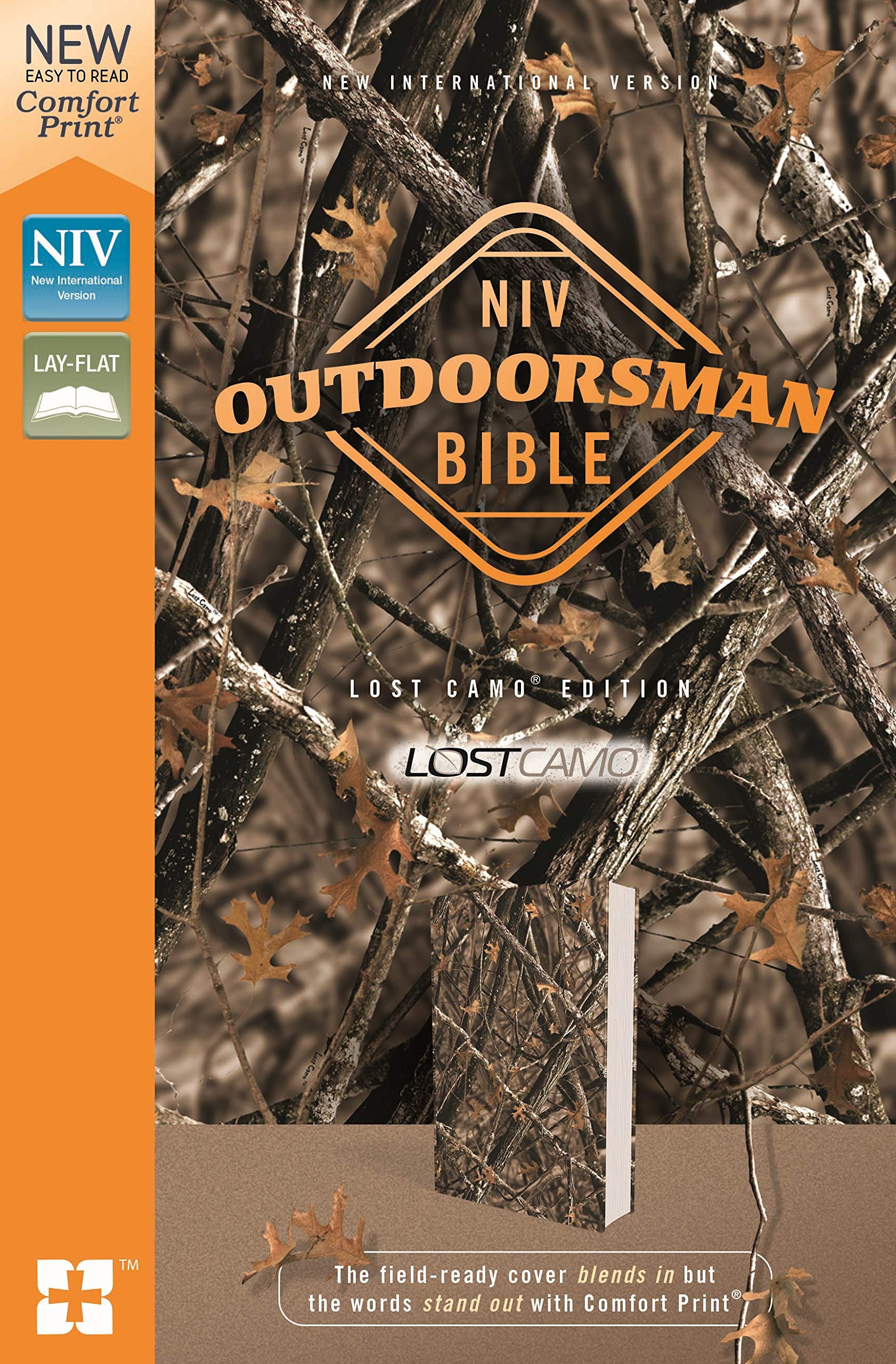 NIV Outdoorsman Bible Lost Camo Edition Leathersoft Red Letter Edition Comfort Print 9780310454014