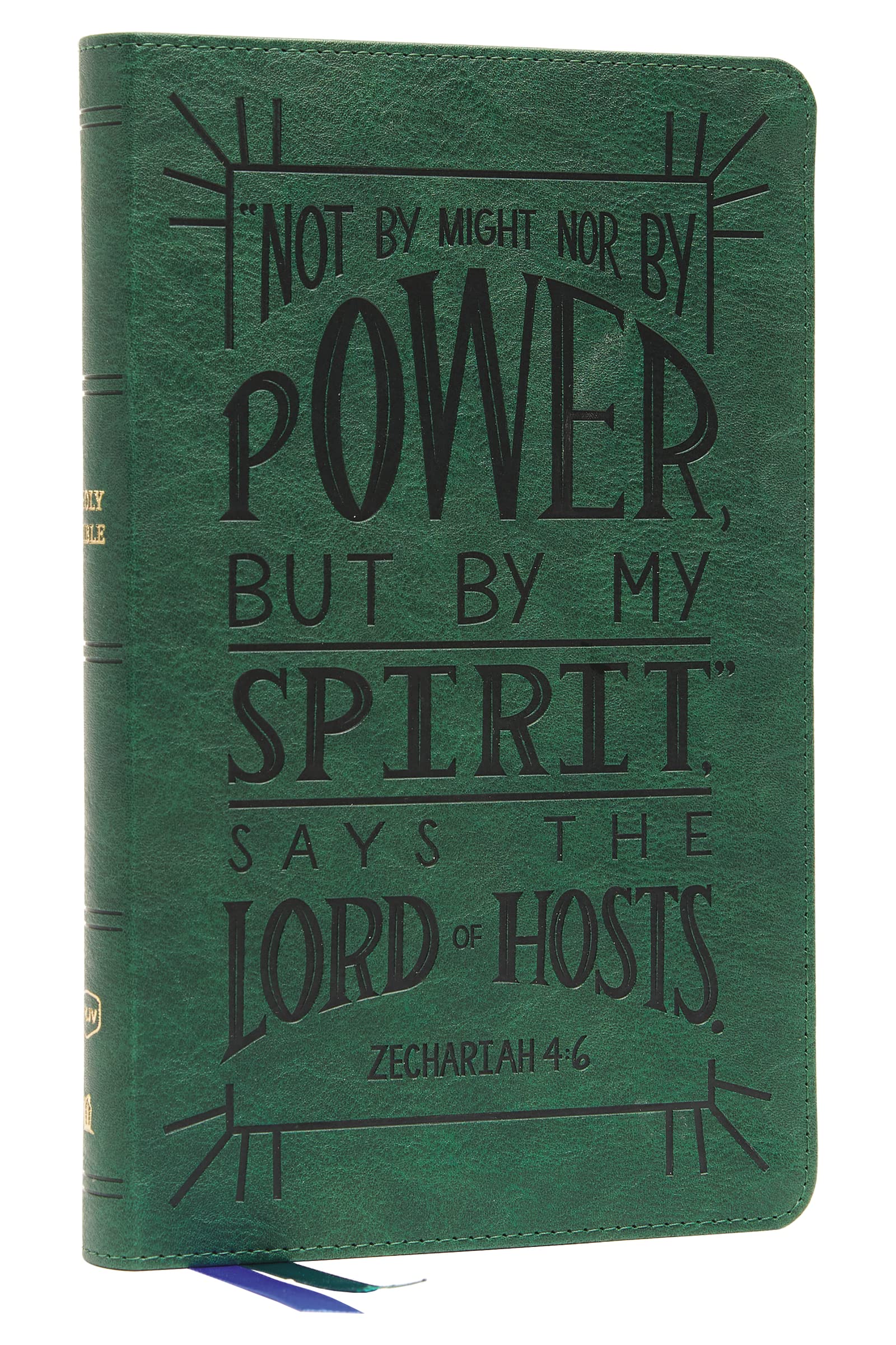 NKJV Thinline Youth Edition Bible, Verse Art Cover Collection, Leathersoft, Green, Red Letter, Comfort Print 9780785291510