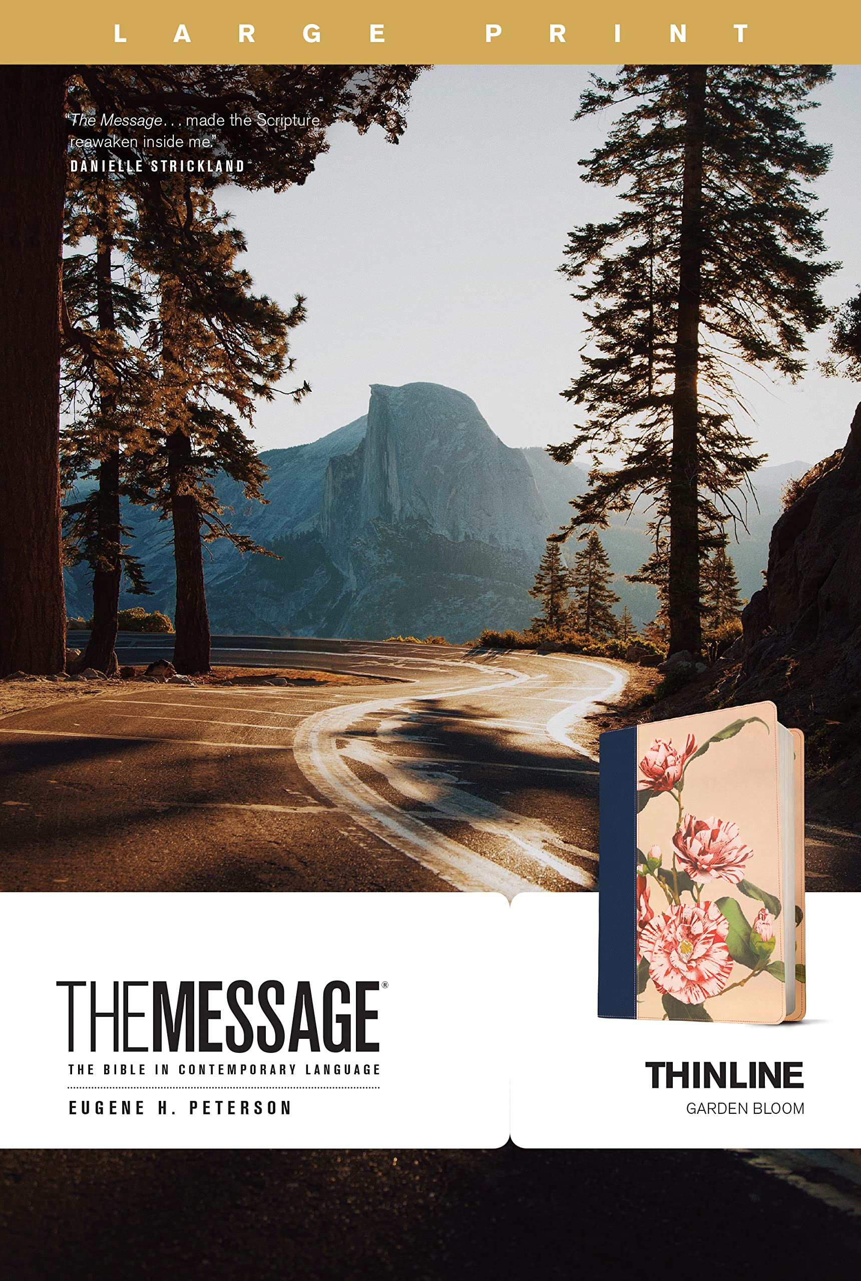 The Message Thinline, Large Print (Leather-Look, Garden Bloom) 9781641585569
