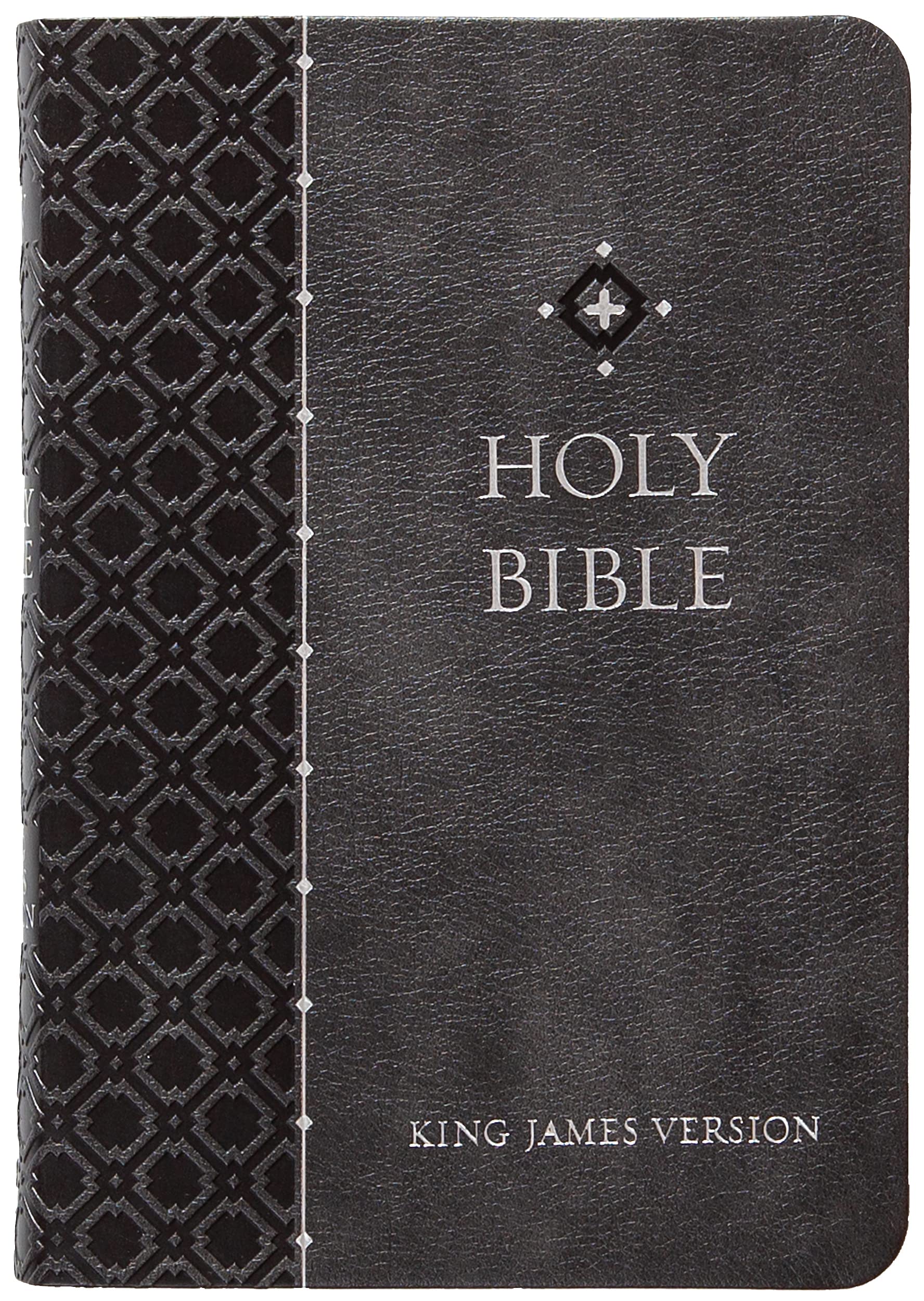 KJV Holy Bible: Granite (Gray), Compact Large Print (8-pt) - Thumb Indexed, Faux Leather 9781424565559