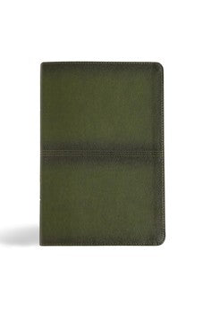 CSB Men's Daily Bible, Olive LeatherTouch, Indexed, Black Letter, Reading Plan, Articles, Callouts, Study Tools, Easy-to-Read Bible Serif Type 9781430094135