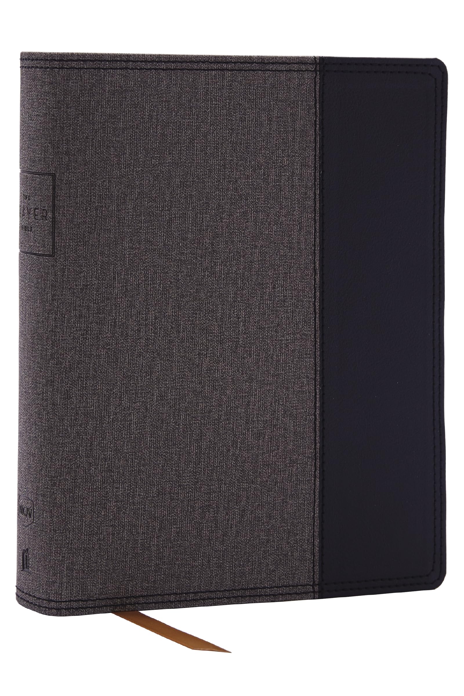NKJV Prayer Bible: Pray God's Word Cover to Cover (Black/Gray Leathersoft, Red Letter, Comfort Print) 9780785291190