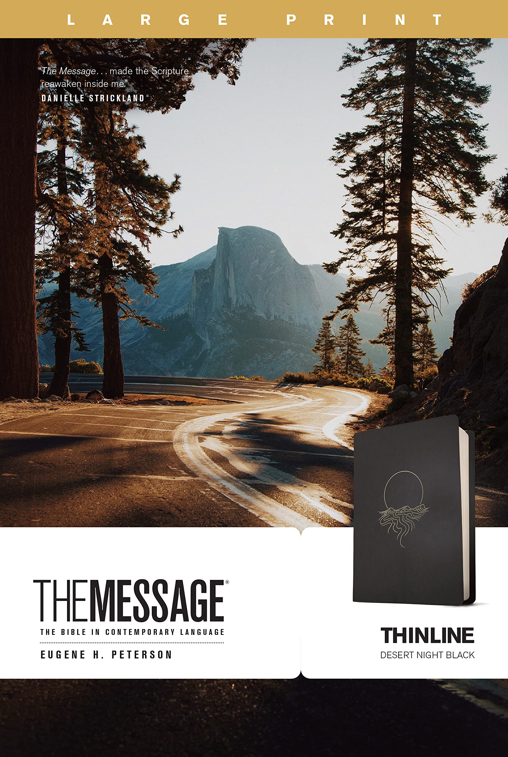 Message Thinline, Large Print (Leather-Look, Desert Night Black) 9781641585576