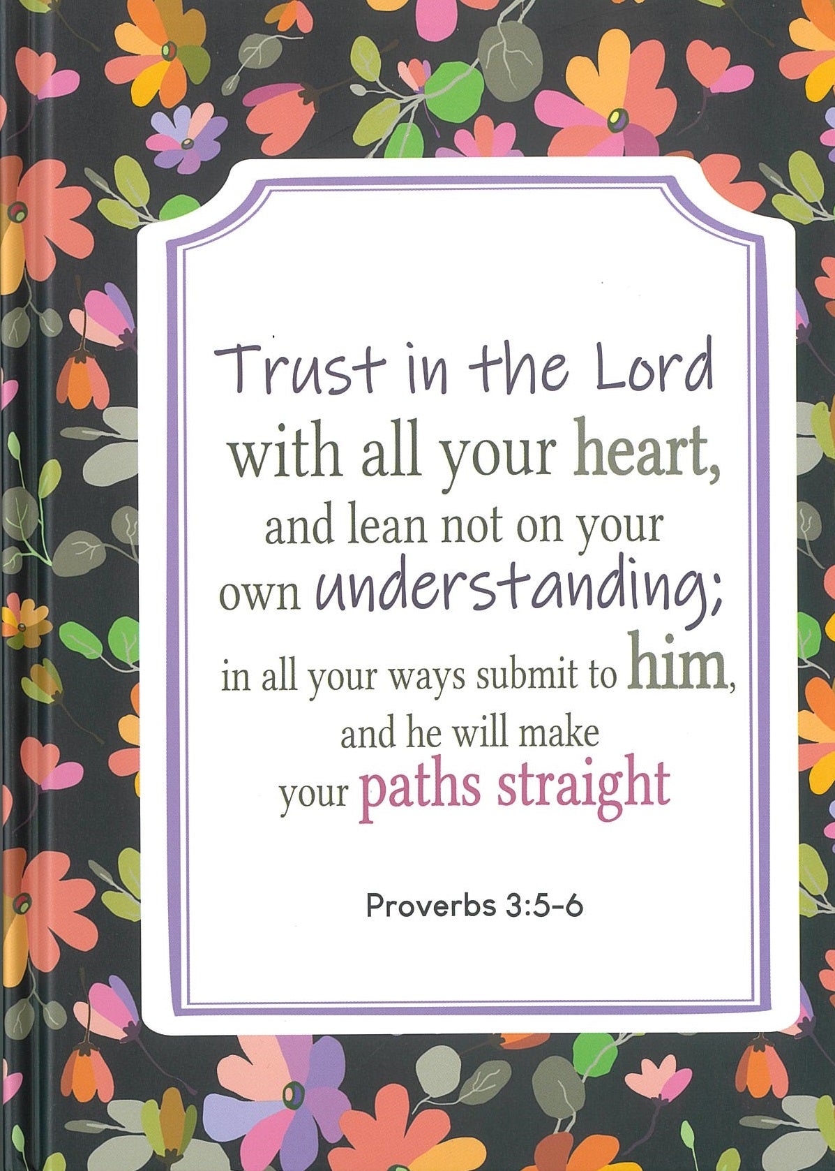 When I am Afraid A5 Hardcover Floral Journal