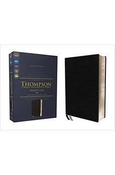 NIV Thompson Chain-Reference Bible, Handy Size, European Bonded Leather, Black, Red Letter, Comfort Print 9780310459729