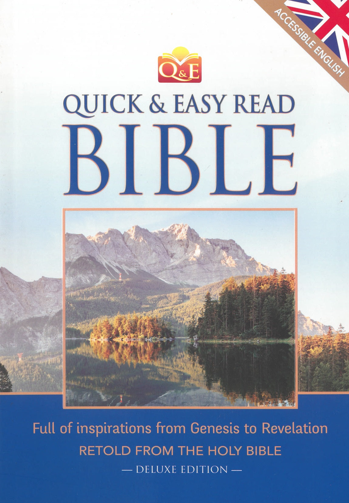 Quick and Easy Read Bible: Full of Inspirations from Genesis to Revelation Retold from the Holy Bible, Deluxe Edition, Mountain Blue 9781786903976