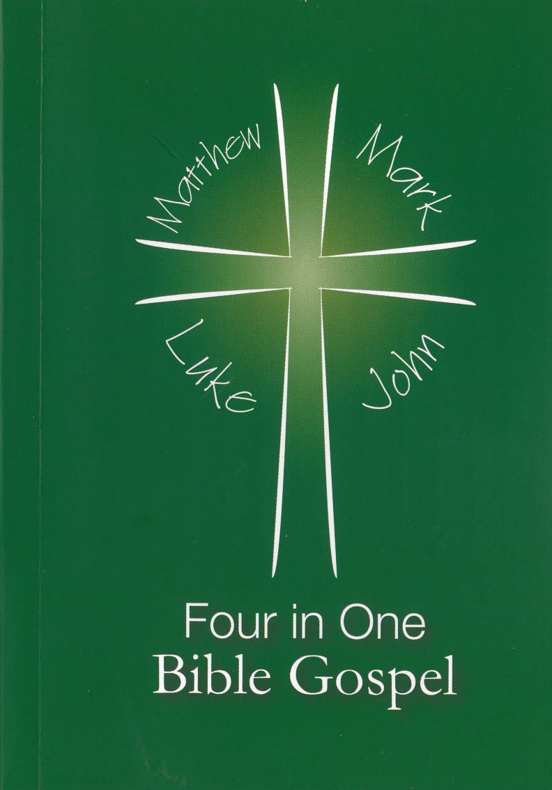 Four in One Bible Gospel Green: Matthew, Mark, Like, John