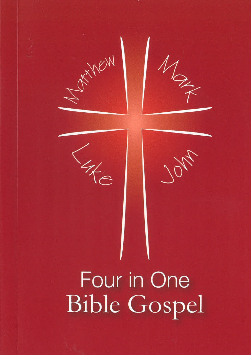 Four in One Bible Gospel Red: Matthew, Mark, Like, John