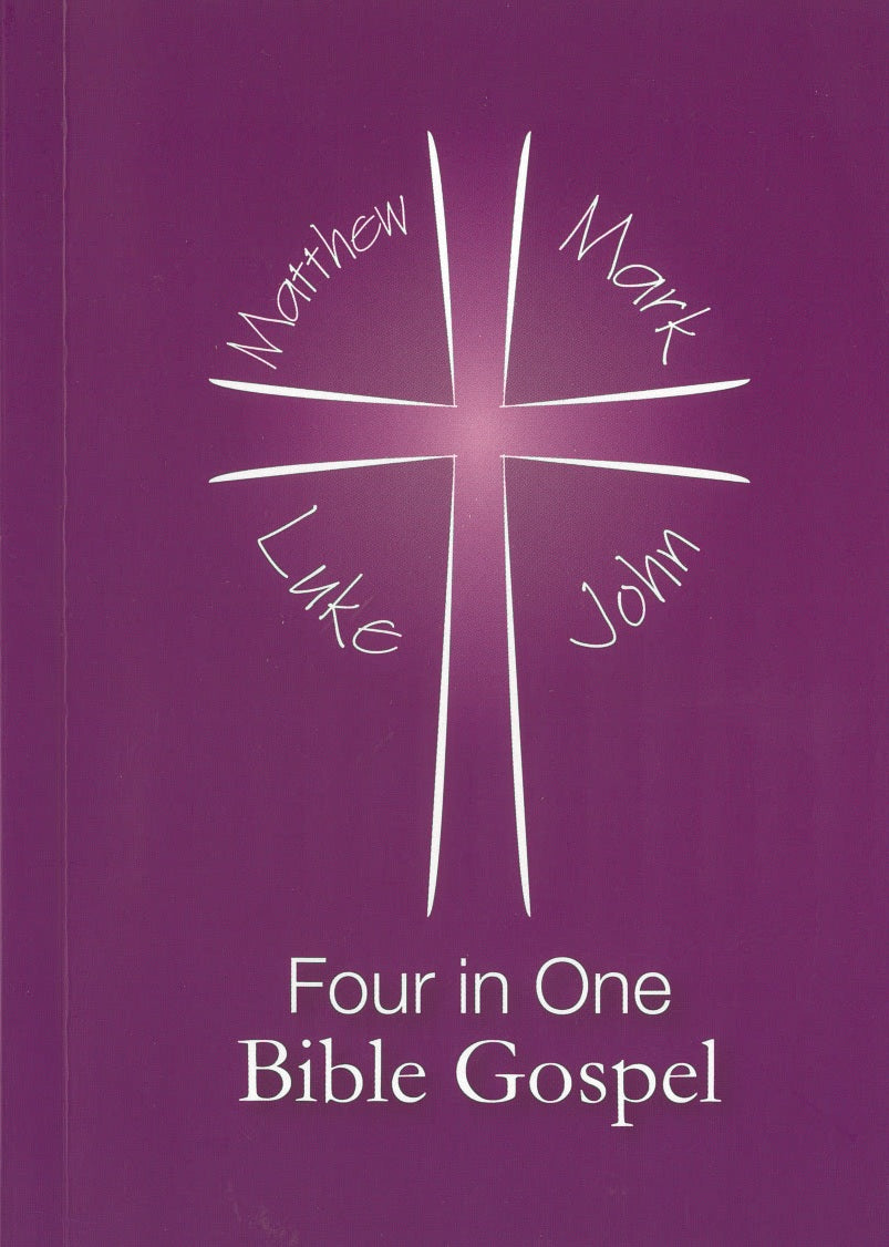 Four in One Bible Gospel Maroon: Matthew, Mark, Like, John