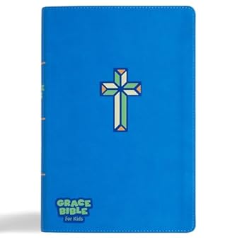 CSB Grace Bible for Kids, Blue LeatherTouch, Large Print, Dyslexia-Friendly, Inclusive Grace Typeface